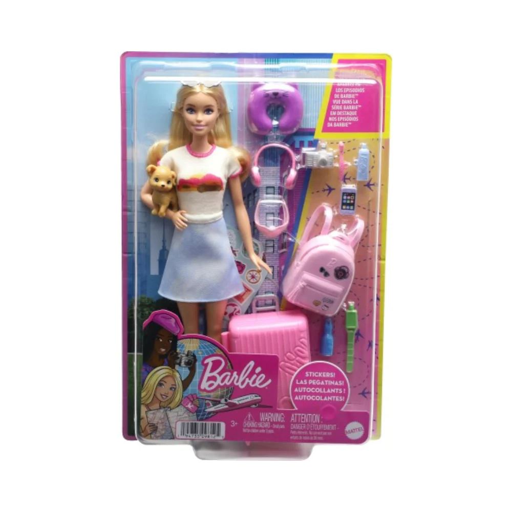 Barbie Travel Doll - Refreshed By Mattel