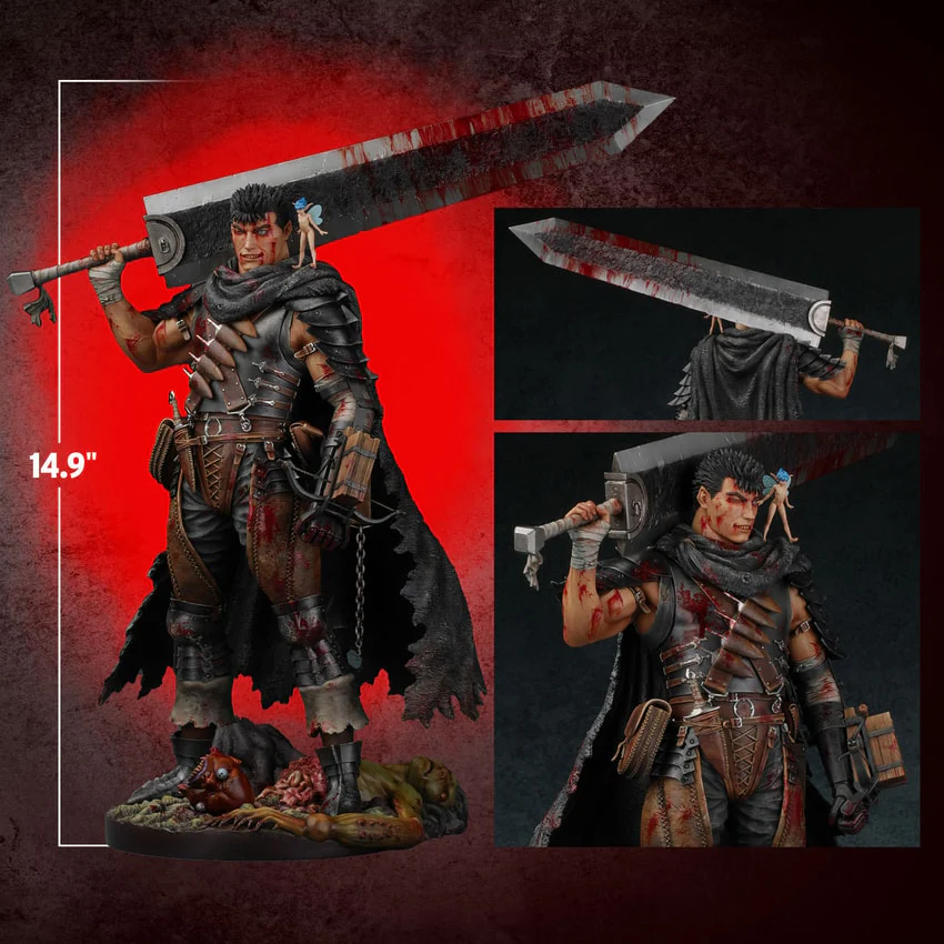 Berserk Guts Lost Children Arc The Black Swordsman 1/6 Scale By Sentinel - Image 3