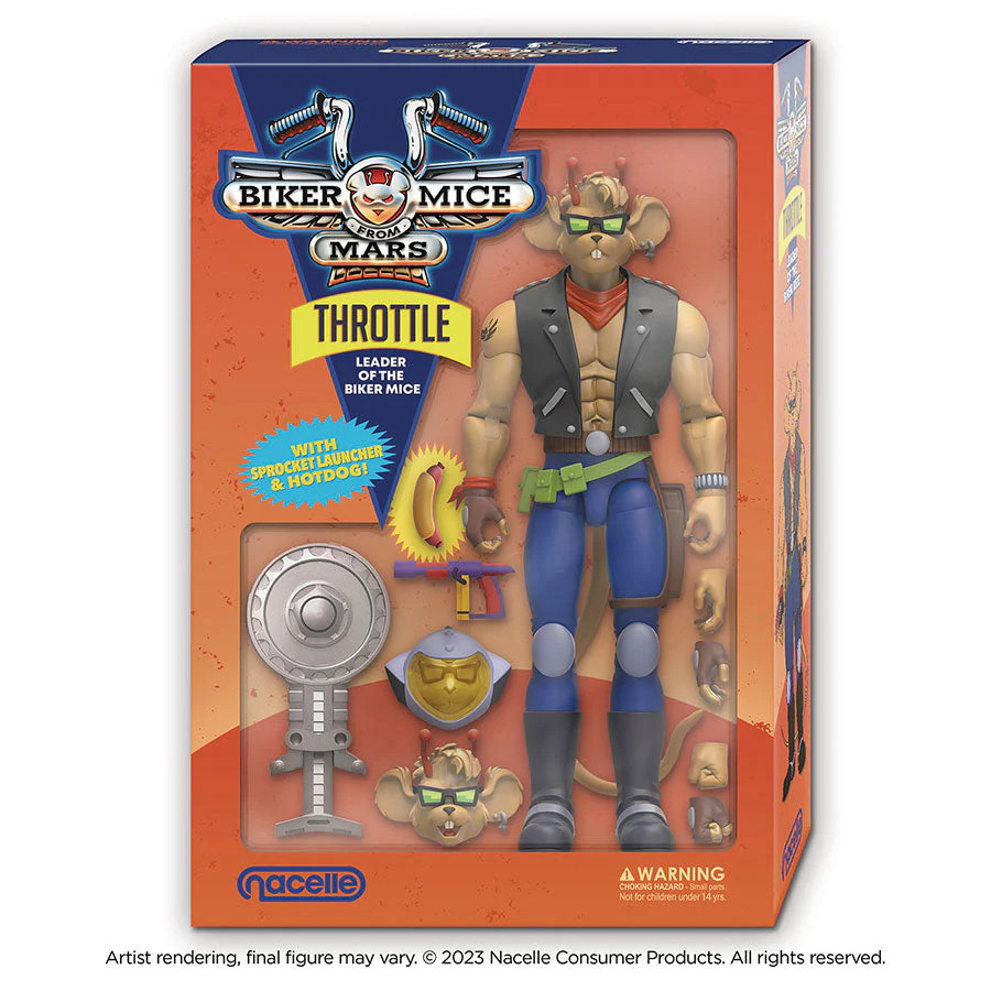 Biker Mice Throt Action Figures By Nacelle - Image 2