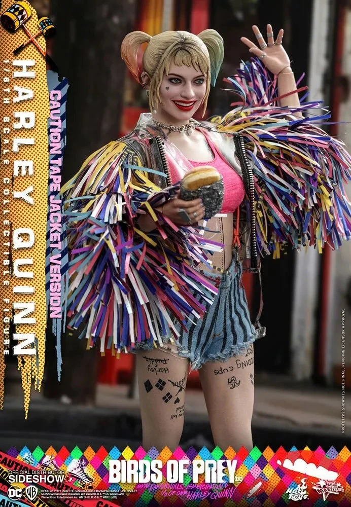 Birds of PRey - Harley Quinn (Caution Tape Jacket) 1/6 Scale Figure By Hot Toys - Image 2