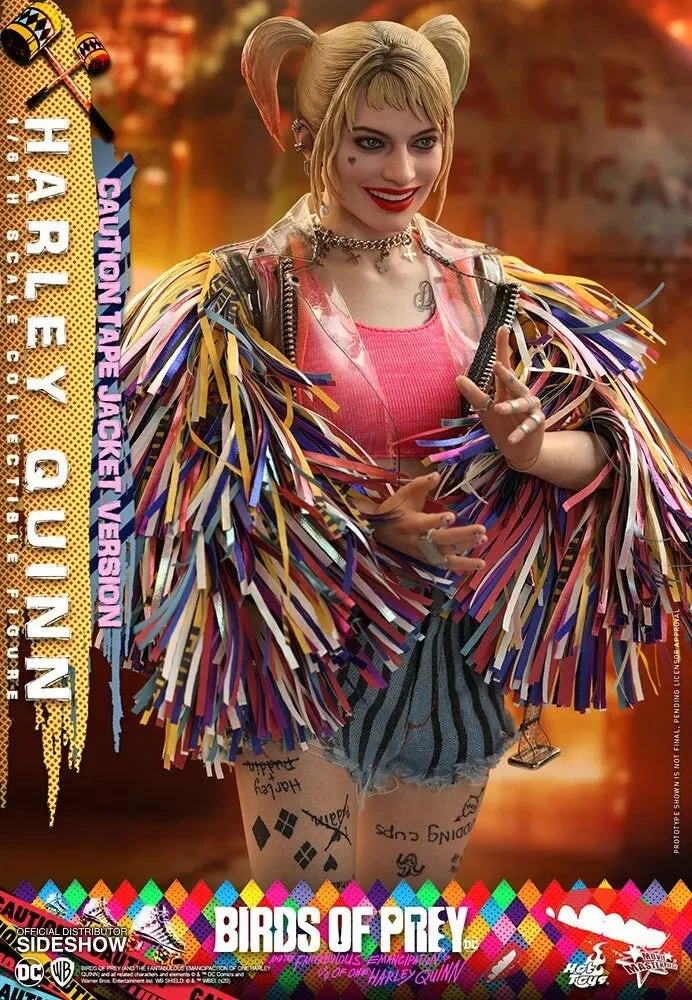 Birds of PRey - Harley Quinn (Caution Tape Jacket) 1/6 Scale Figure By Hot Toys - Image 3