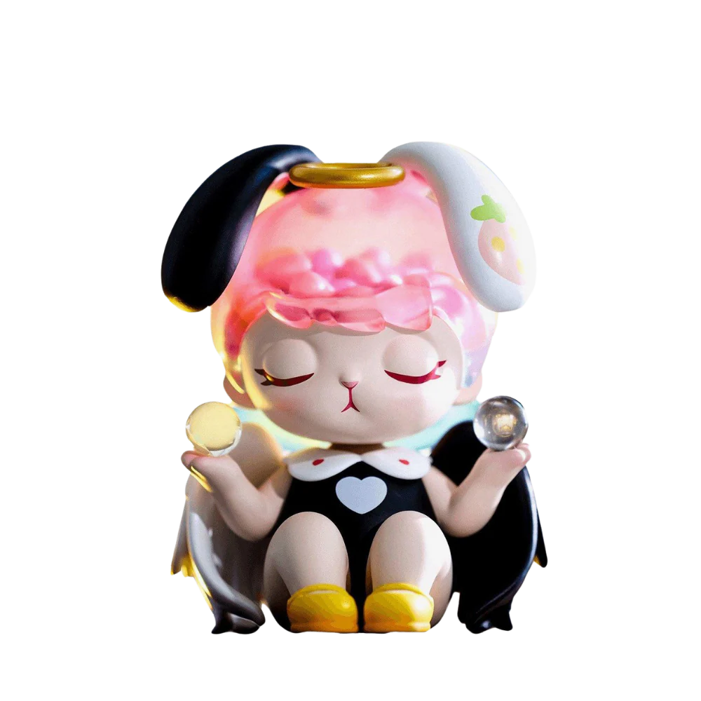 Black And White Angel Figurine By Pop Mart