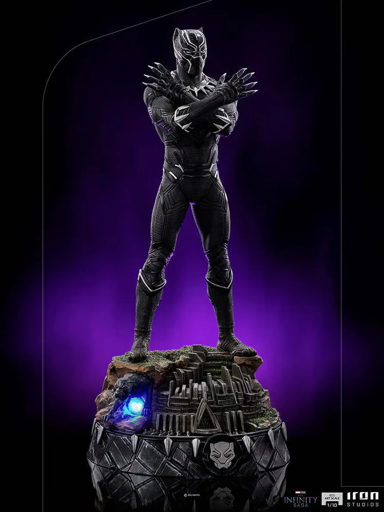 The Infinity Saga - Black Panther (Deluxe) Art Scale 1/10 Statue By Iron Studios - Image 4
