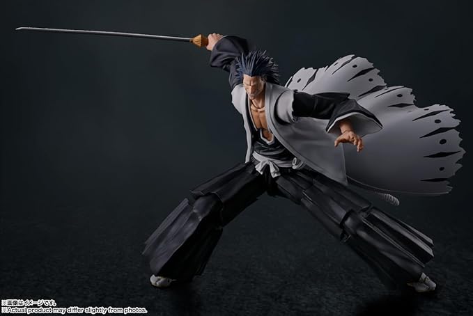 Bleach Kenpachi Zarak S.H. Figuarts Action Figure by Bandai Tamashii - Image 3
