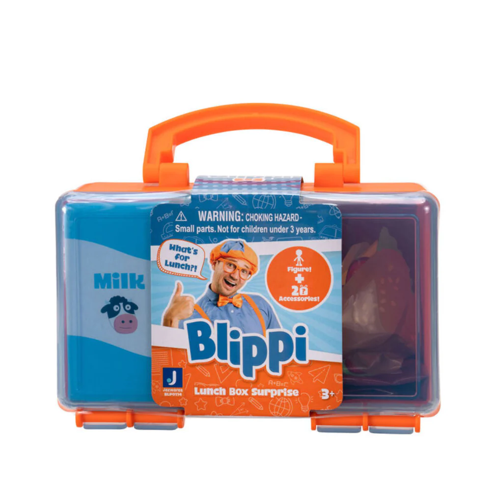 Blippi Deluxe Blind Figure Lunch Box - Orange