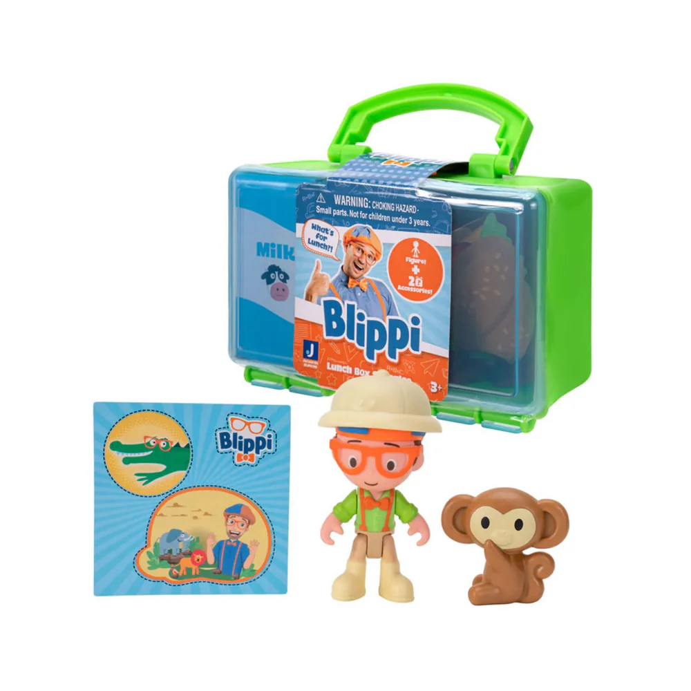 Blippi Deluxe Blind Figure Lunch Box - Green - Image 2