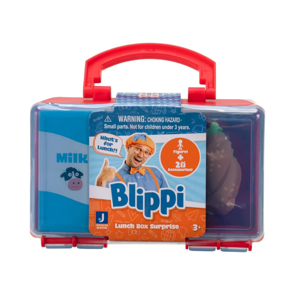 Blippi Deluxe Blind Figure Lunch Box - Red