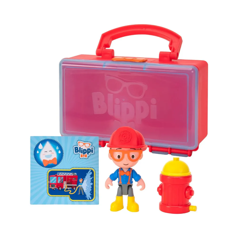 Blippi Deluxe Blind Figure Lunch Box - Red - Image 2