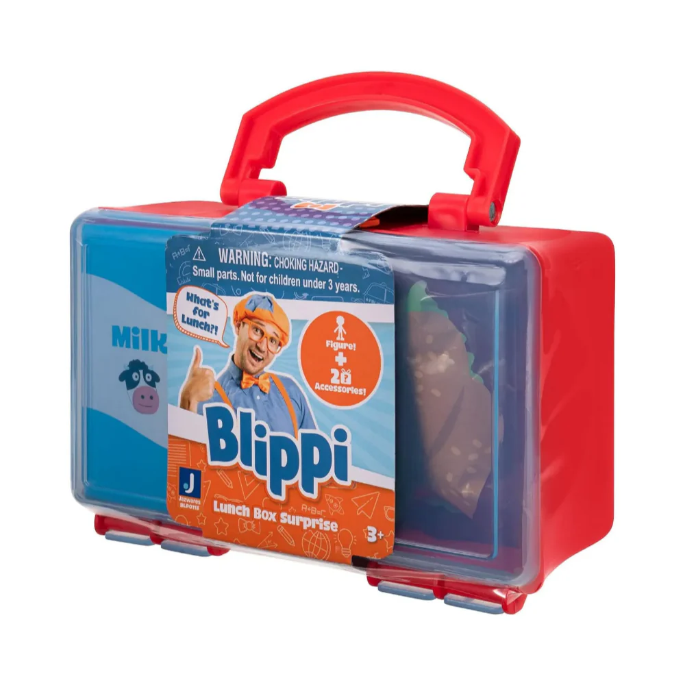 Blippi Deluxe Blind Figure Lunch Box - Red - Image 3