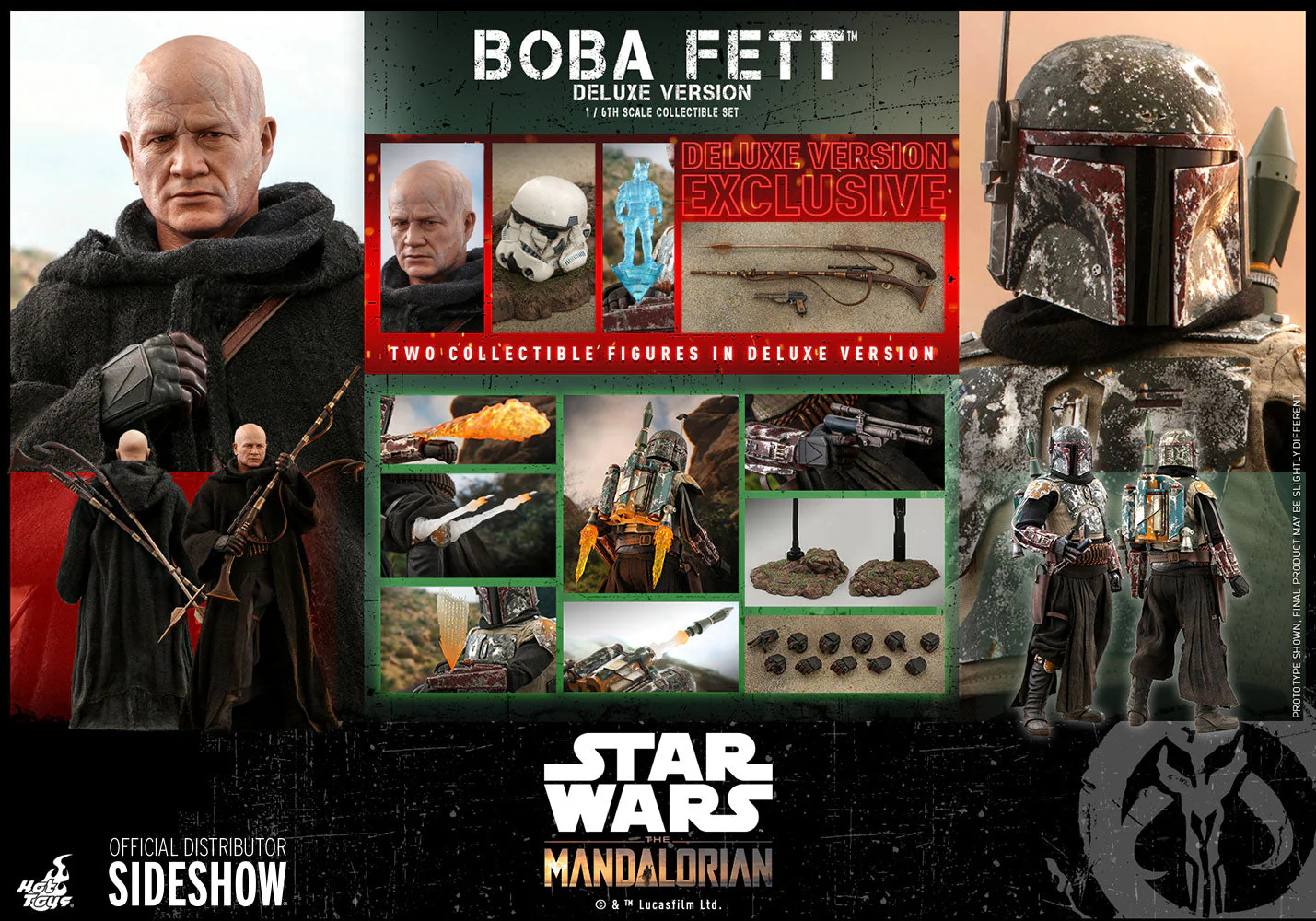 Star Wars Boba Fett Deluxe Version 1/6 Scale Action Figure Set by Hot Toys - Image 4
