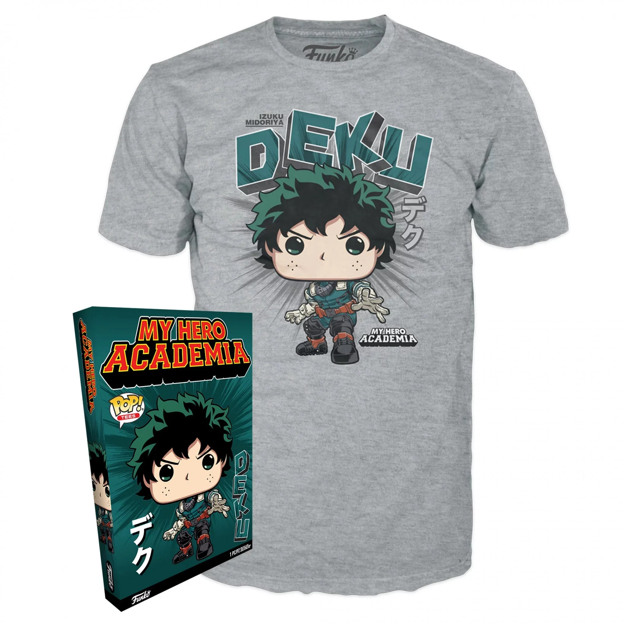 Funko Shirts : My Hero Academia Boxed Tee - Deku (Large) - Image 2