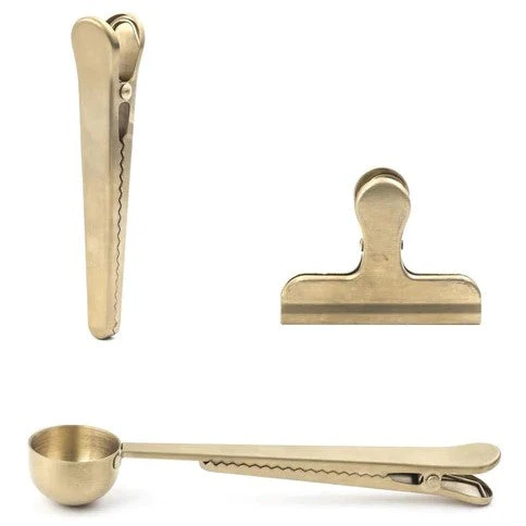 Brass Clip Set by Kikkerland - Image 3