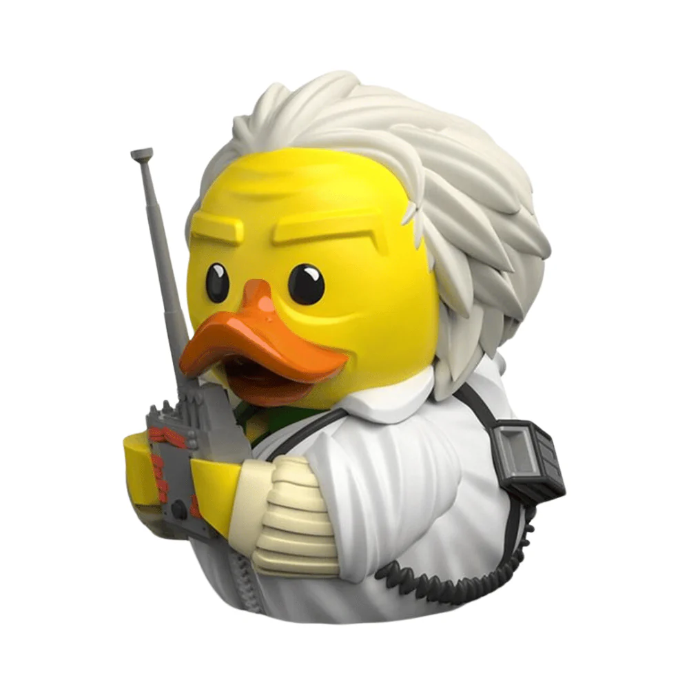 Back to the Future Doc Brown Cosplaying Rubber Duck By TUBBZ