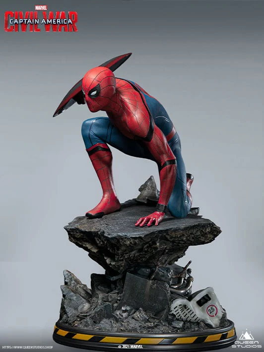 Marvel Captain America: Civil War Statue : Spider-Man 1/4 Statue (Premium Edition) Statue By Queen Studios - Image 2