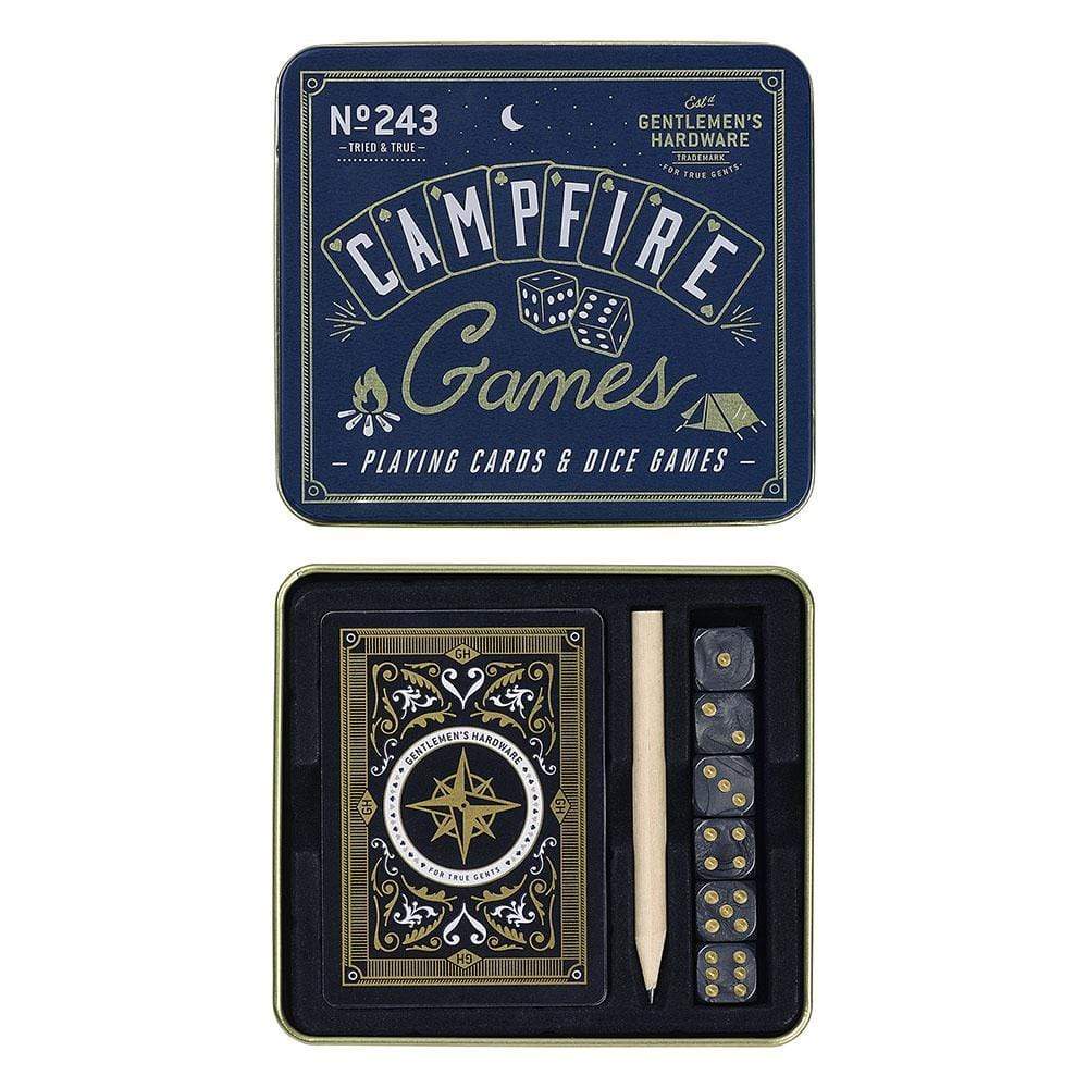 Gentlemen's Hardware Campfire Playing Cards & Dice Games