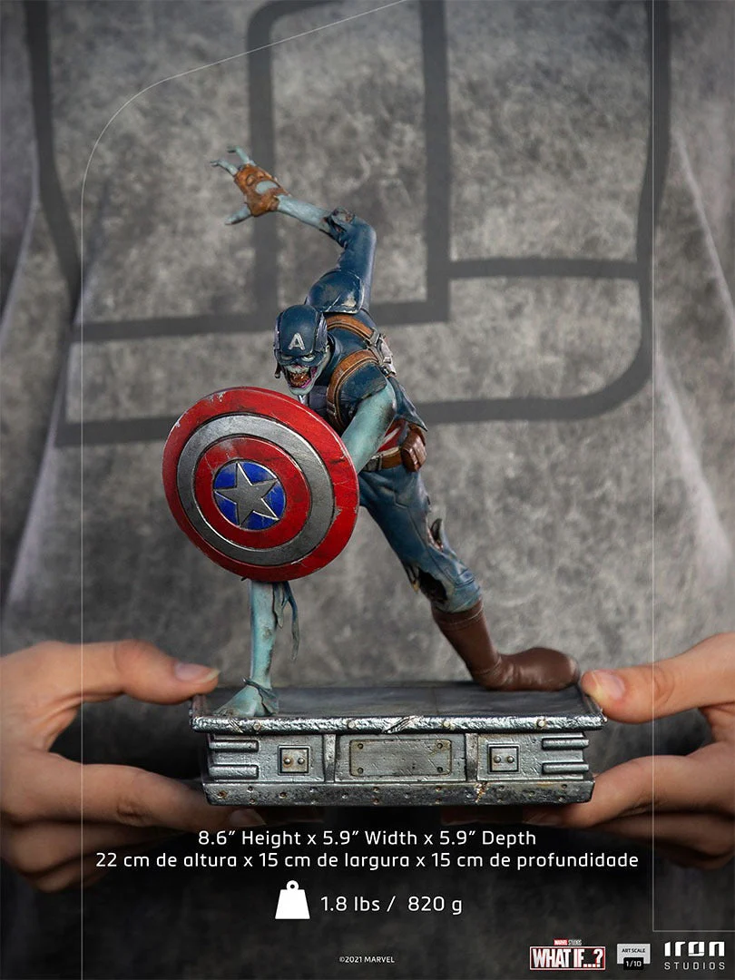 Captain America Zombie What if ? 1/10 Art Scale Statue by Iron Studios - Image 4