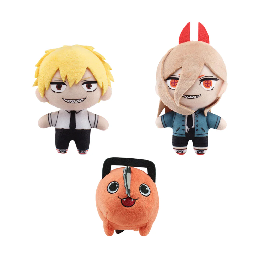 Chainsaw Man Denji , Power & Pochita Mascot Plush by Sega (1 Random)
