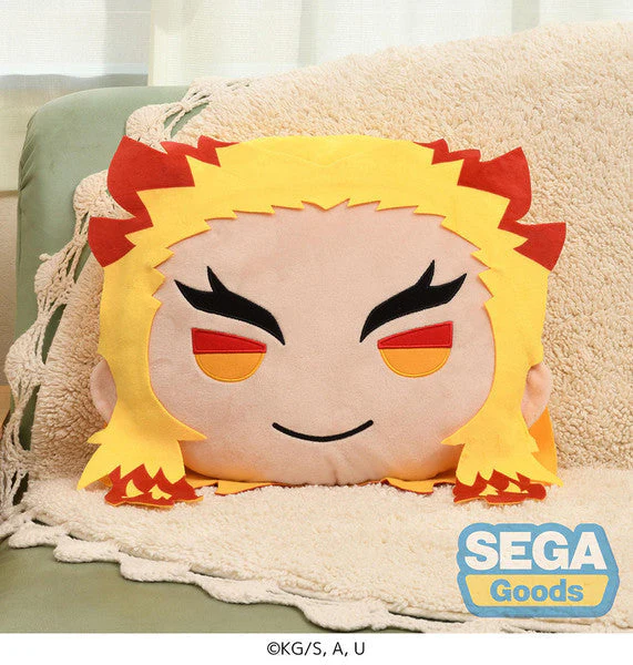 Demon Slayer: Kimetsu no Yaiba Kyojuro Rengoku Charamaru PM Interior Cushion by Sega - Image 2