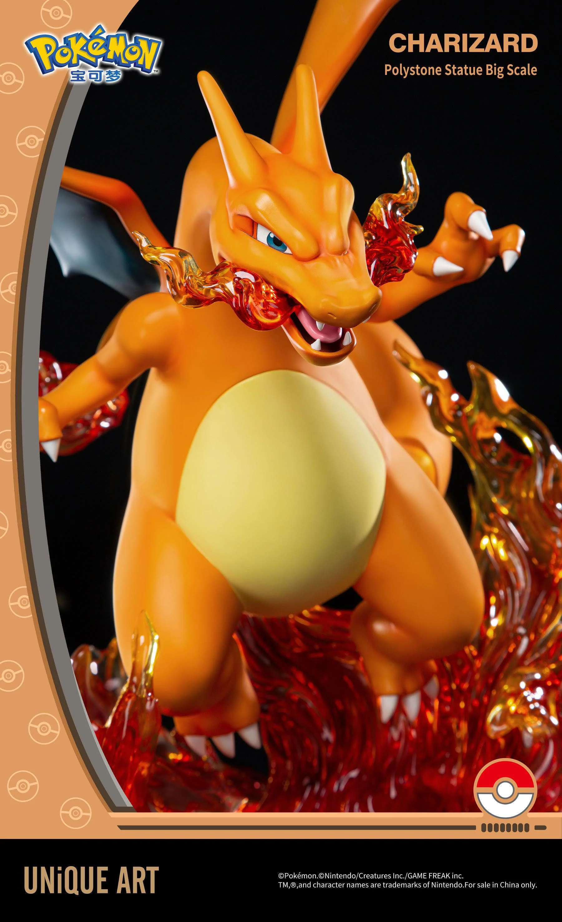 Pokemon CHARIZARD BIG SCALE STATUE By UNiQUE ART - Image 6
