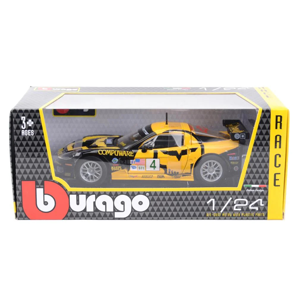 Chevrolet Corvette C6R - 1:24 RACING Diecast Cars by Bburago - Image 2