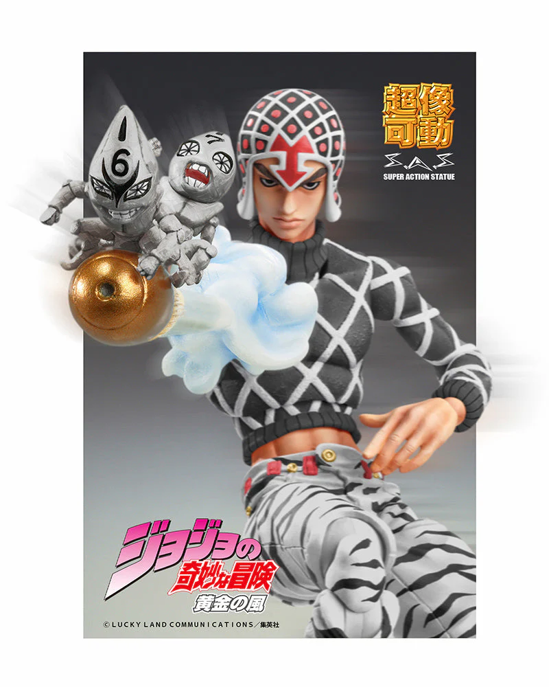 JOJO`S BIZARRE ADVENTURE Guido Mista & S・P Ver.BLACK Chozokado Action Figure By Medicos - Image 3