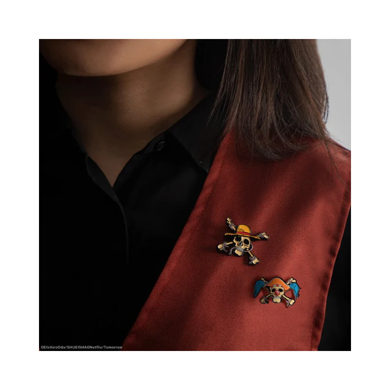 One Piece Luffy & Buggy Set of 2 Pins By Cinereplica - Image 3