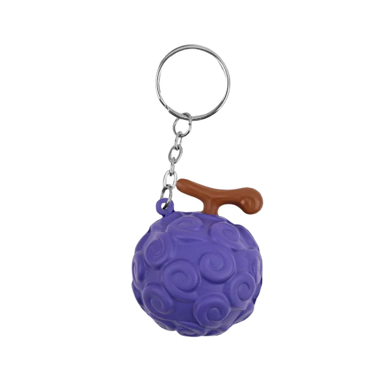 One Piece Keychain Squishy Gum gum Fruit By Cinereplica