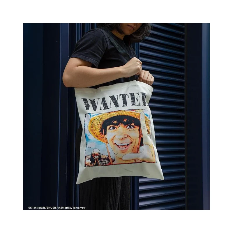 One Piece Wanted Luffy Tote bag By Cinereplica - Image 2