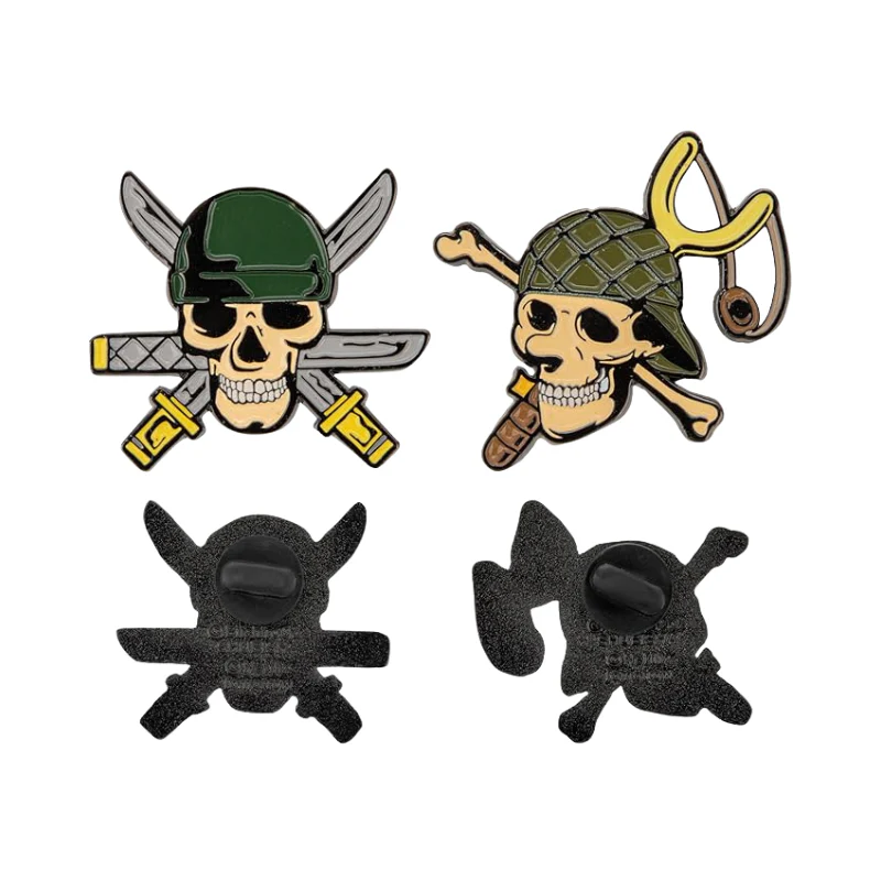 One Peice Zoro & Usopp Set of 2 Pins By Cinereplica