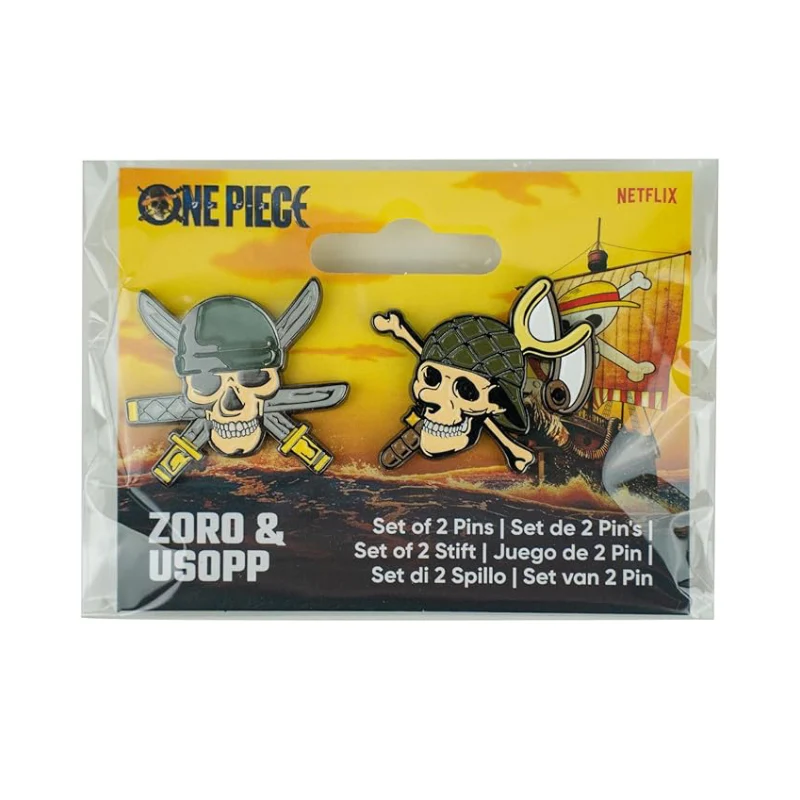 One Peice Zoro & Usopp Set of 2 Pins By Cinereplica - Image 2
