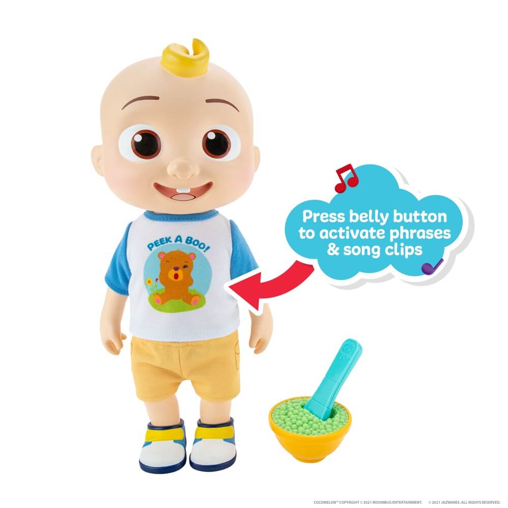 CoComelon Deluxe Interactive JJ Doll 11.8 Plush Toy - Image 3