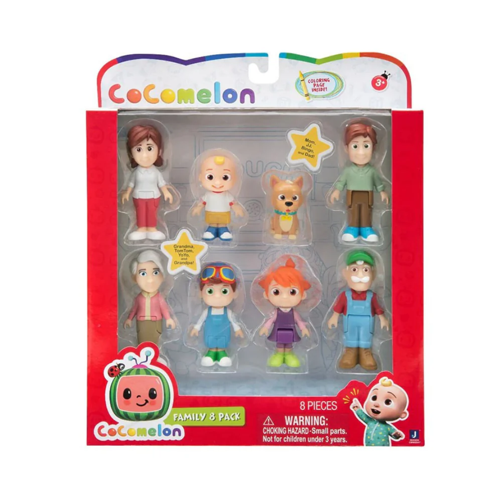 COCOMELON FAMILY SET 8 FIGURE PACK