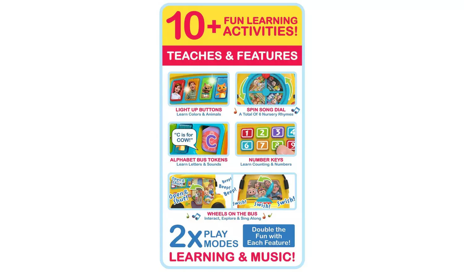 Cocomelon Ultimate Learning Adventure Bus - Image 2
