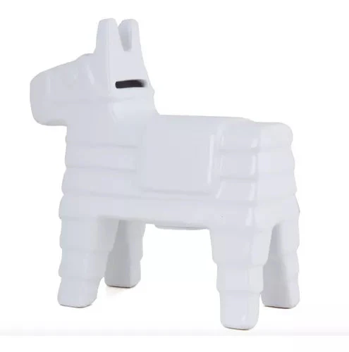 Pinata Coin Bank White by Kikkerland - Image 3