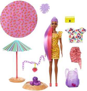 Barbie Color Reveal Foam! Strawberry Scent Surprise Surprise Doll - Image 2