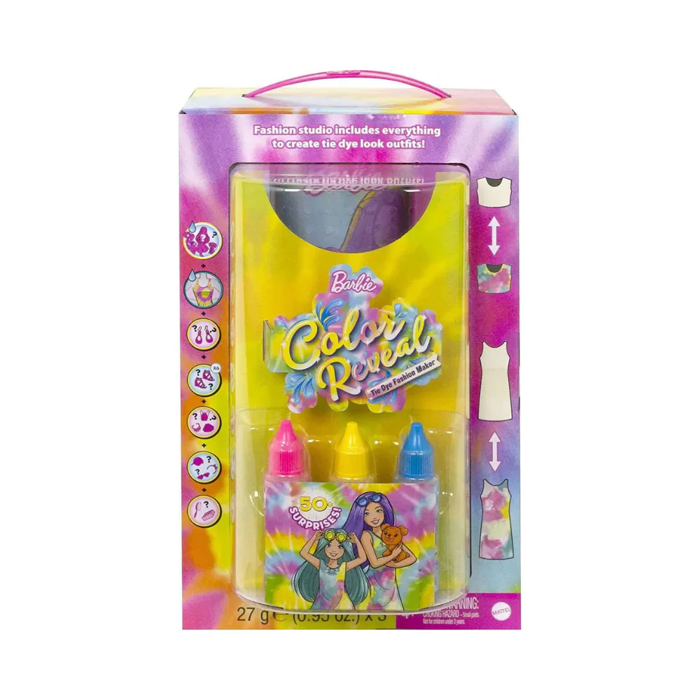 Color Reveal Barbie Tie-Dye Fashion Maker Giftset By Mattel