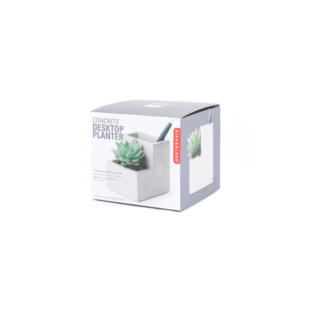 Concrete Small Planter And Pen Holder