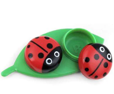Contact Lens Case Ladybug On Leaf