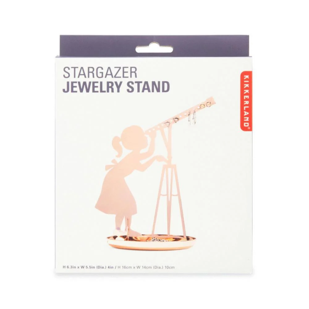 Copper Stargazer Jewelry Stand by Kikkerland