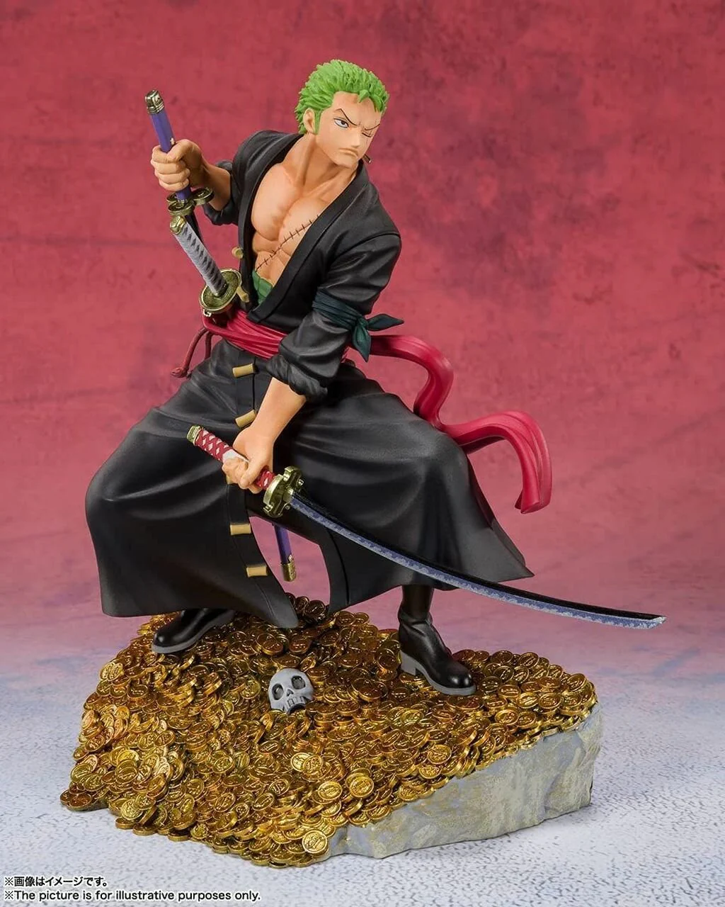 Figuarts ZERO Roronoa Zoro - - WT100 Commemorative Eiichiro Oda Illustration "DAIKAIZOKU HYAKKEI"- by Bandai Tamashi - Image 3