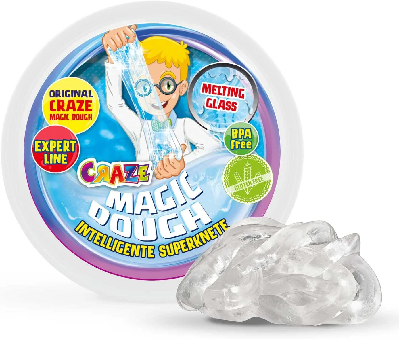 Craze Magic Dough - Glas - White