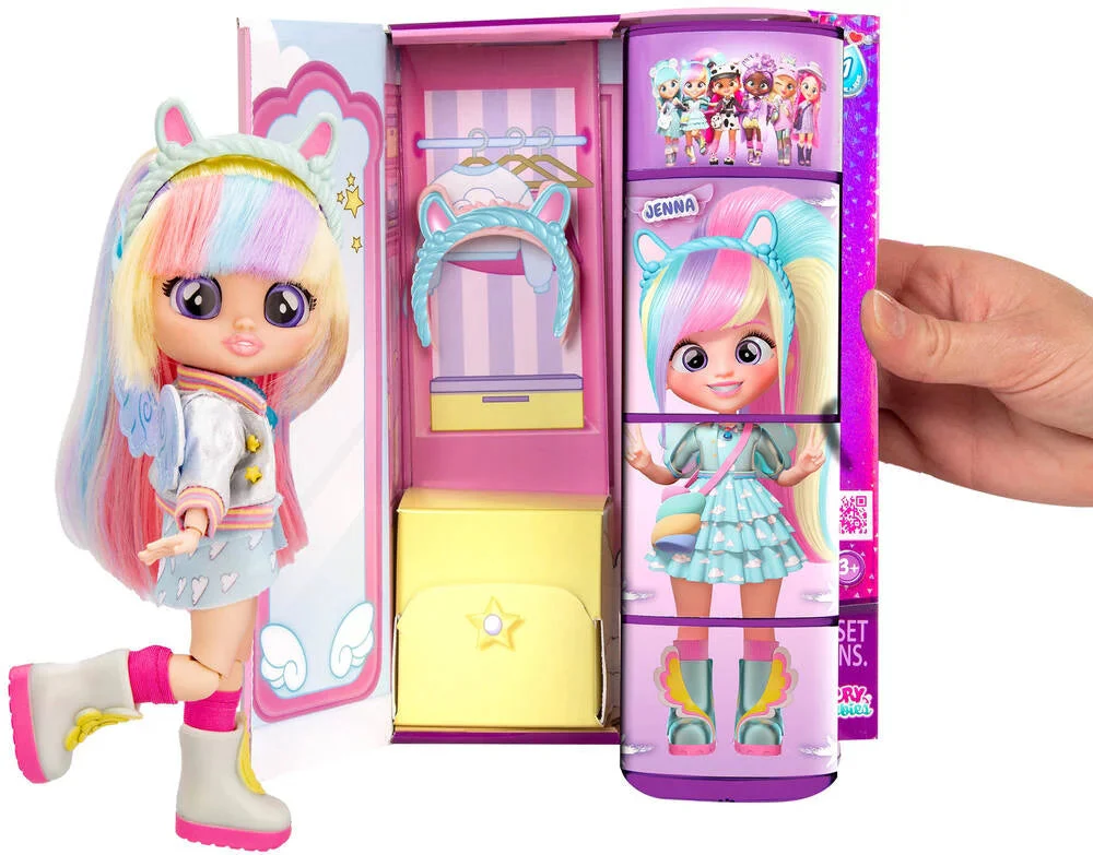 Cry Babies Bff Series Doll 8" - Jenna - Image 3