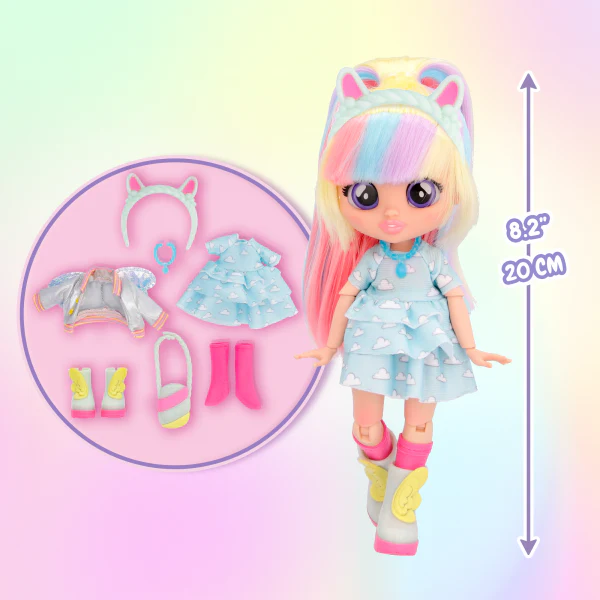 Cry Babies Bff Series Doll 8" - Jenna - Image 4