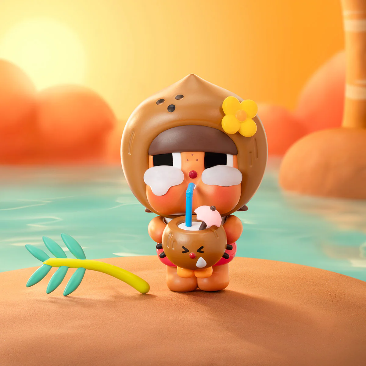 Crybaby Coconut Figure-Brown By Pop Mart - Image 2