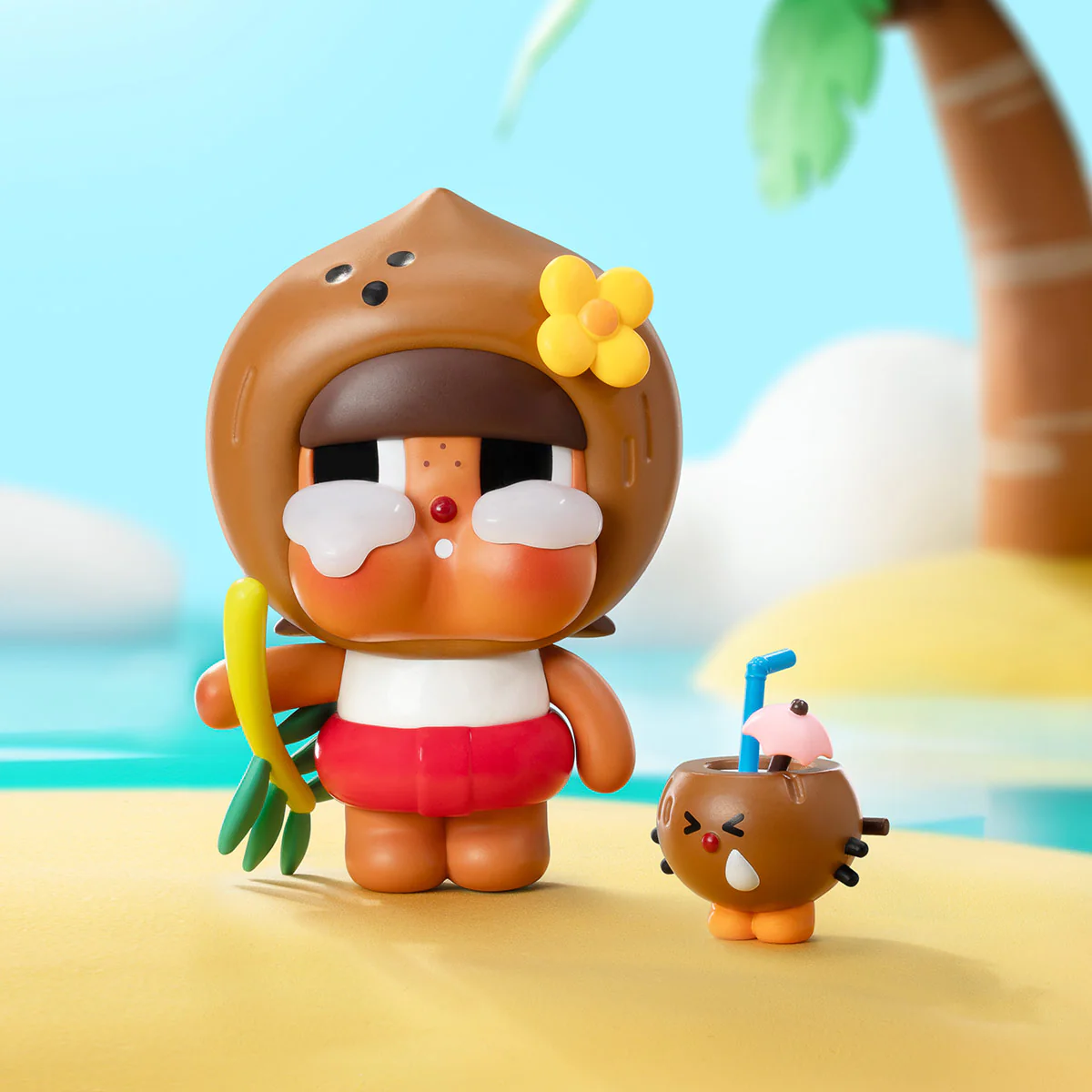 Crybaby Coconut Figure-Brown By Pop Mart - Image 4