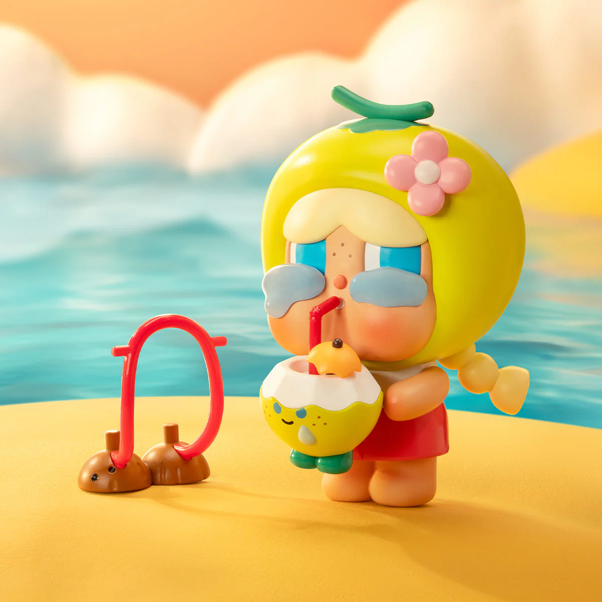 Crybaby Coconut Figure Green By Pop Mart - Image 4