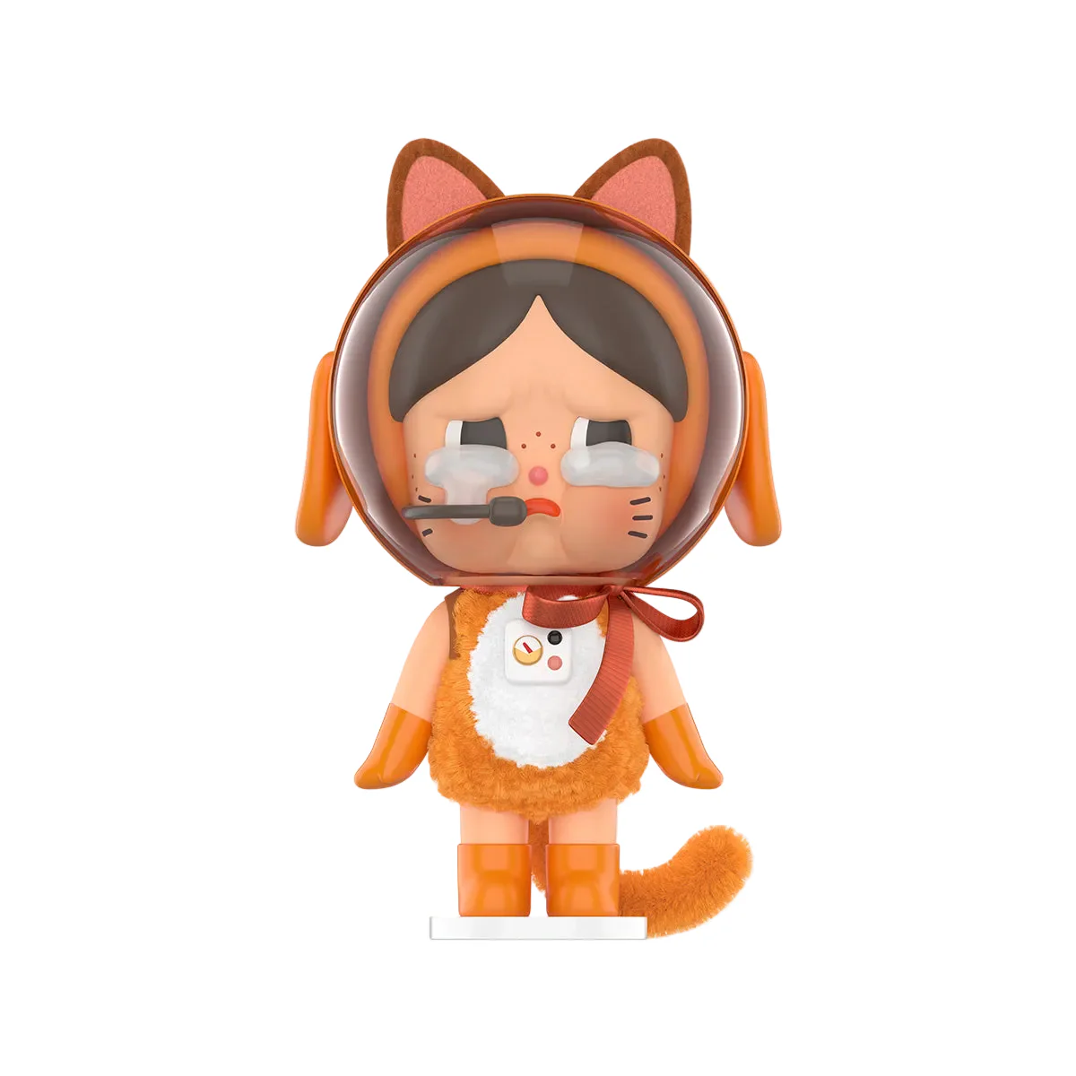 Crybaby Space Cat Orange Figurine By Pop Mart
