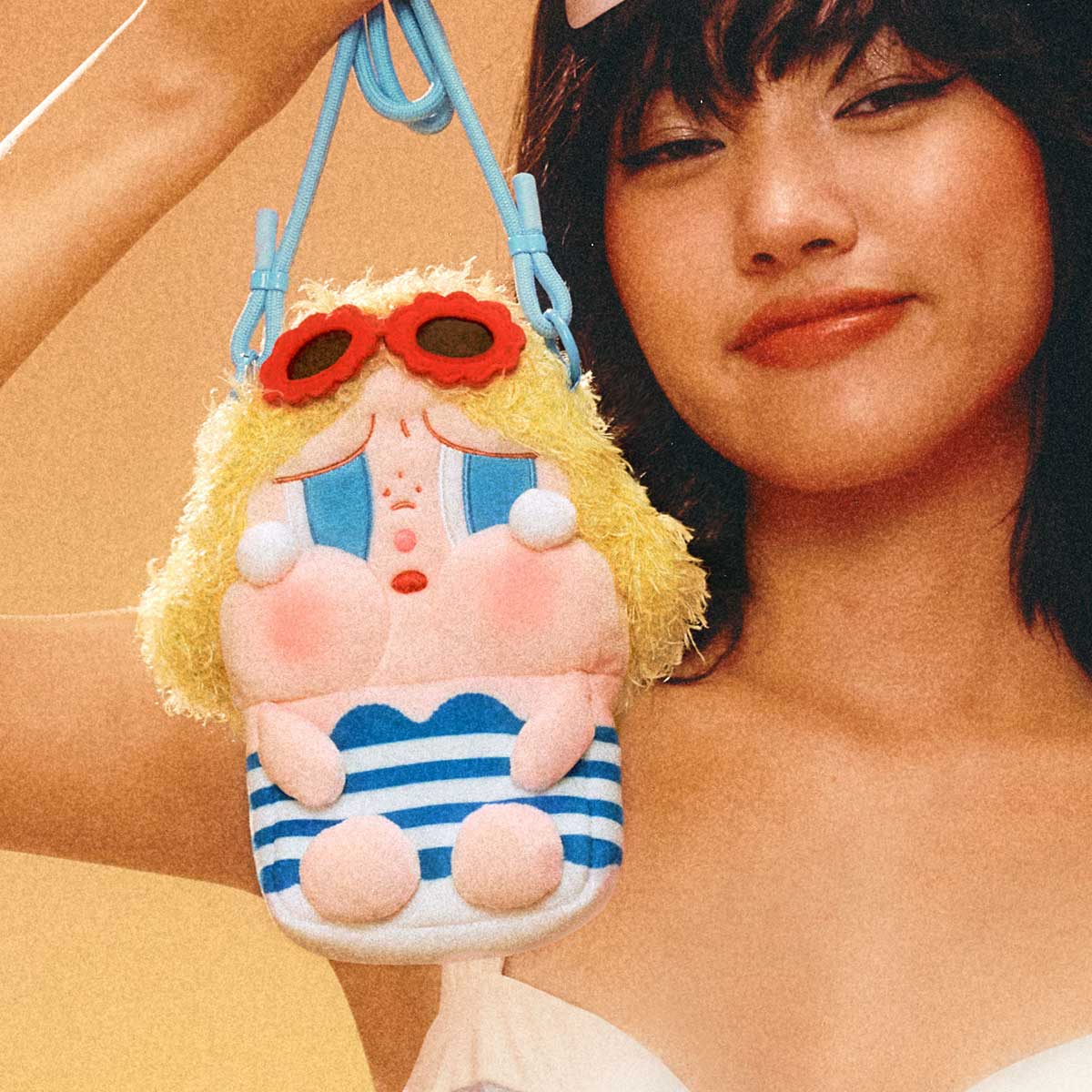 Crybaby Vacation Mode On Series-Mini Crossbody Bag (Blue Ver By Pop Mart - Image 3