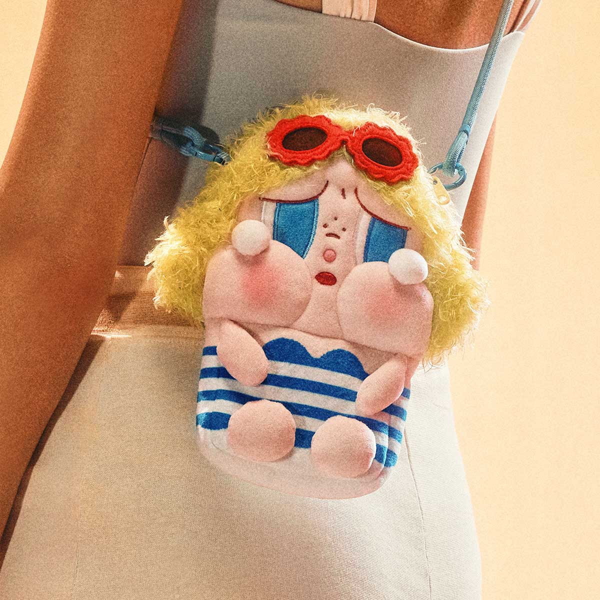 Crybaby Vacation Mode On Series-Mini Crossbody Bag (Blue Ver By Pop Mart - Image 4