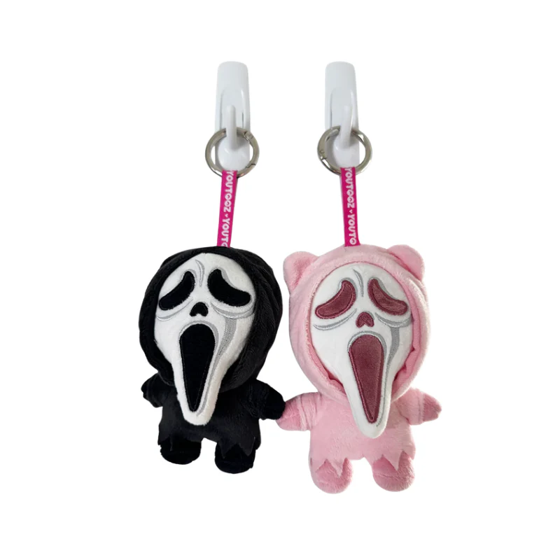 Cute Ghost Face Key Chain Plush 5 inch By Youtooz - Image 2
